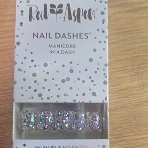 Red Aspen Glitter Press-On Nails